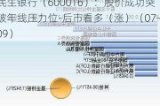 民生银行（600016）：股价成功突破年线压力位-后市看多（涨）（07-09）