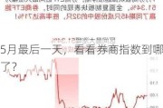 5月最后一天，看看券商指数到哪了？