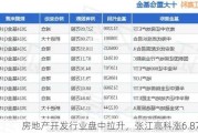 房地产开发行业盘中拉升，张江高科涨6.87%