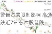 警告贸易限制影响 高通跌近7% 芯片股普跌