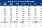 菲律宾大米关税下调：印度 23/24 年度大米产量高于去年