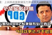 高盛：上诉挑战美联储压力测试损失400亿美元要求