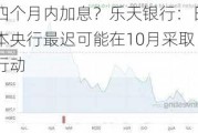 四个月内加息？乐天银行：日本央行最迟可能在10月***取行动