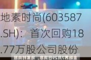 地素时尚(603587.SH)：首次回购18.77万股公司股份