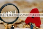 天茂集团：董事长提议以5000万元-1亿元回购股份