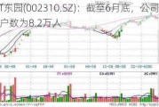 *ST东园(002310.SZ)：截至6月底，公司股东户数为8.2万人