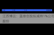 江苏博云：蓝叁创投拟减持1%公司股份