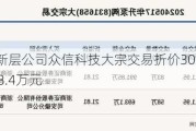 新三板创新层公司众信科技大宗交易折价30.35%，成交金额148.4万元