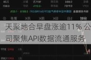 天聚地合早盘涨逾11% 公司聚焦API数据流通服务