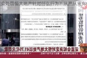 证监会处罚恒大地产针对什么行为？从严从重有何考虑？