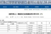 天津口岸铁矿砂进口量同比增加 28.3%