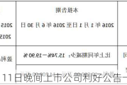 7月11日晚间上市公司利好公告一览