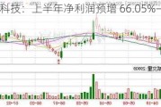 松霖科技：上半年净利润预增 66.05%―90.96%