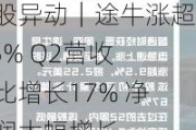 美股异动｜途牛涨超9.5% Q2营收同比增长17% 净利润大幅增长