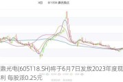 力鼎光电(605118.SH)将于6月7日发放2023年度现金红利 每股派0.25元