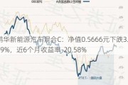 鹏华新能源汽车混合C：净值0.5666元下跌3.69%，近6个月收益率-20.58%