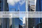 和誉-B(02256)6月11日斥资146.81万港元回购50万股