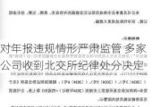 对年报违规情形严肃监管 多家公司收到北交所纪律处分决定