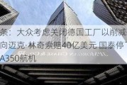 外盘头条：大众考虑关闭德国工厂以削减开支 惠普继续向迈克·林奇索赔40亿美元 国泰停飞部分空客A350航机