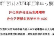 香飘飘：预计2024年上半年亏损2900万元