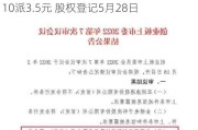 汉仪股份(301270.SZ)：2023年权益分派10派3.5元 股权登记5月28日