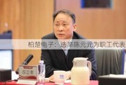 柏楚电子：选举陈元元为职工代表监事