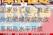 国家外汇局：推进外汇领域深层次改革和高水平开放