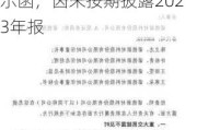 新三板公司远洲股份及其董事长、董秘收上海证监局警示函，因未按期披露2023年报