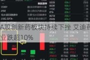 A股创新药板块持续下挫 艾迪药业跌超10%