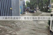 大暴雨夜袭南宁，青秀区降雨量达到223.3毫米