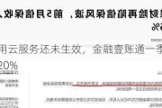 客户停用云服务还未生效，金融壹账通一季度亏损收窄超20%