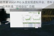 借助苹果 Vision Pro 头显实现虚拟开会，思科 Webex 应用新增“空间会议”功能