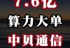 中贝通信：预中标8.1亿元临港算力2024年第五期算力服务项目