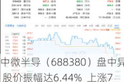 中微半导（688380）盘中异动 股价振幅达6.44%  上涨7.1%（07-09）