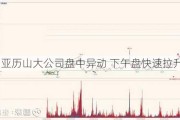 亚历山大公司盘中异动 下午盘快速拉升5.01%