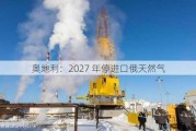 奥地利：2027 年停进口俄天然气