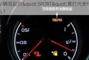 车辆亮起的"SPORT"黄灯代表什么？