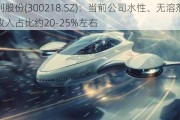 安利股份(300218.SZ)：当前公司水性、无溶剂产品收入占比约20-25%左右