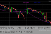 人民币中间价报7.1291，下调26点！银河证券：人民币汇率下半年预计在7.1-7.3波动