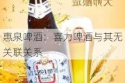 惠泉啤酒：喜力啤酒与其无关联关系