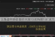 云集盘中异动 股价大涨13.83%报1.81美元