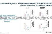 夏威夷电力实业(HE.N)：涨超 40% 拟赔 40 亿