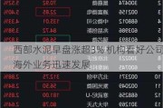 西部水泥早盘涨超3% 机构看好公司海外业务迅速发展