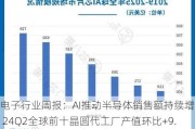 电子行业周报：AI推动半导体销售额持续增长 24Q2全球前十晶圆代工厂产值环比+9.6%