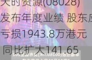 天时资源(08028)发布年度业绩 股东应占亏损1943.8万港元 同比扩大141.65%