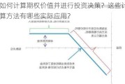 如何计算期权价值并进行投资决策？这些计算方法有哪些实际应用？