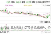 万事达(MA.US)股东售出11万股普通股股份，价值约4,855.69万美元