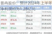 普冉股份：预计2024年上半年净利润约为1.28亿元