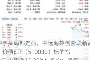 中字头局部走强，中远海控创阶段新高！价值ETF（510030）标的指数年内累涨15.32%！机构：修复行情或未结束