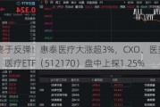 医疗终于反弹！惠泰医疗大涨超3%，CXO、医美龙头联袂上涨！医疗ETF（512170）盘中上探1.25%